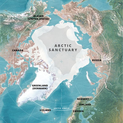 Greenpeace Arctic Sanctuary Map