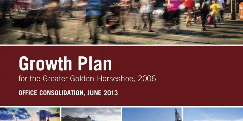 The Province of Ontario's 25-year Growth Plan for the Greater Golden Horseshoe