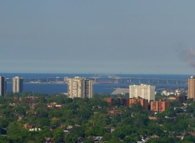 The Hamilton skyline from the escarpment.