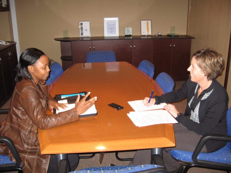 Alice Hovorka Interviewing Women Farmers