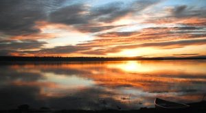 Sunset over the Mackenzie River