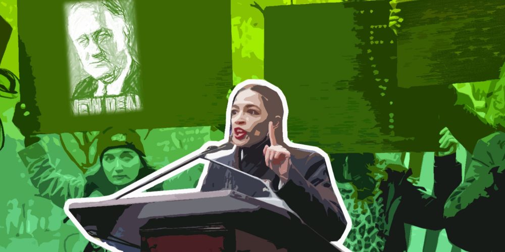 Alexandria Ocasio-Cortez, a key proponent of a New Green Deal